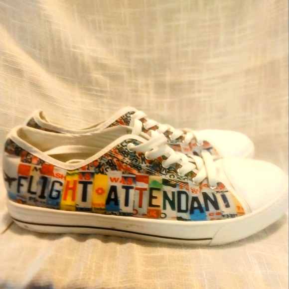 "Flight Attendant " low top sneakers - Picture 5 of 7